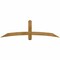 Ekena Millwork Bellingham Rough Sawn Timber Gable Bracket, Western Red Cedar, 72"W x 21"H x 4"D x 4"F, 7/12 Pitch GBW072X21X0404BEL00RWR - alternate 1